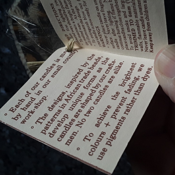 African Swazi Candle 4in Pillar leopard - Picture 4 of 12